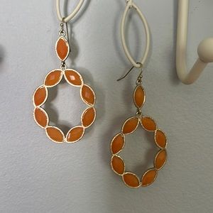 Gold and Orange earrings